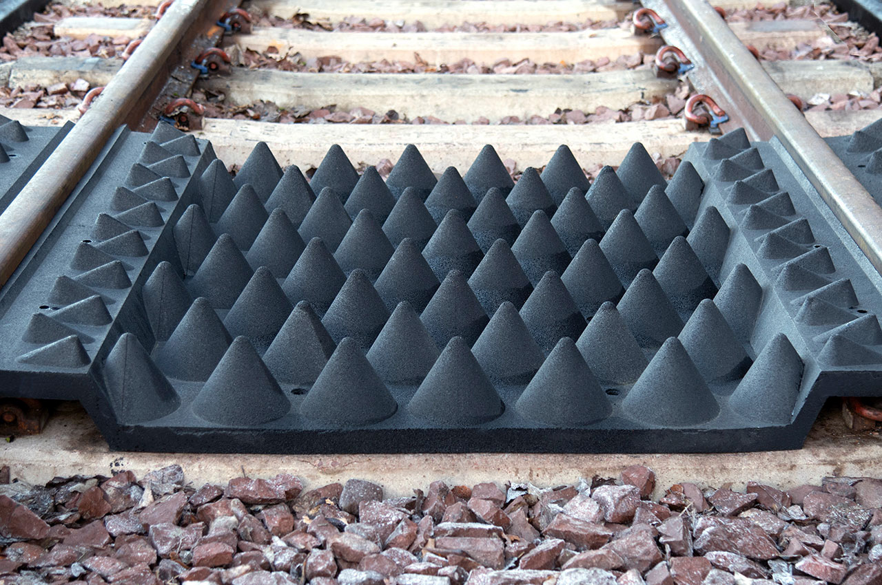 Anti-Trespass Panel conical stud design detail